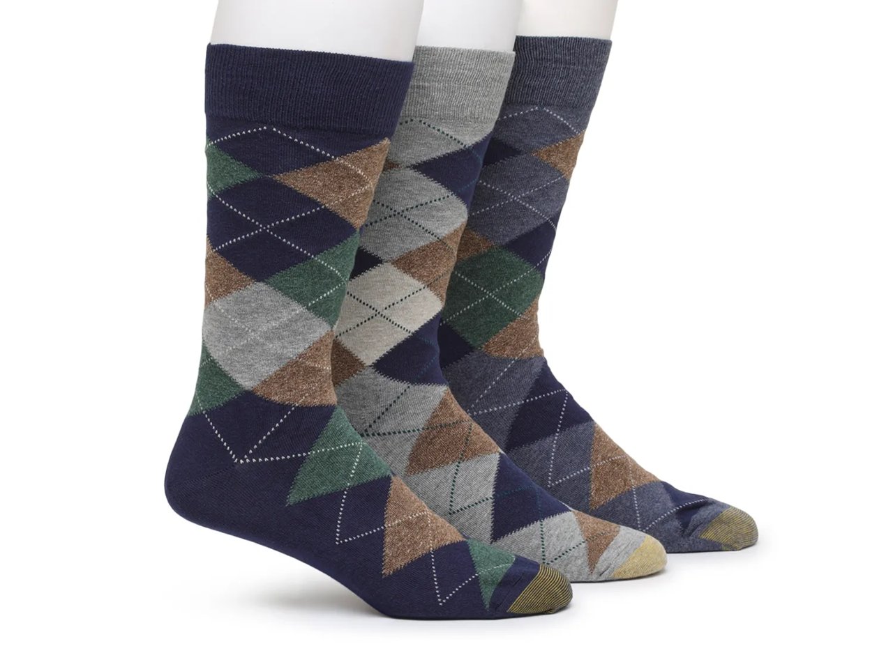 Heirloom Argyle Men's Crew Socks - 3 Pack