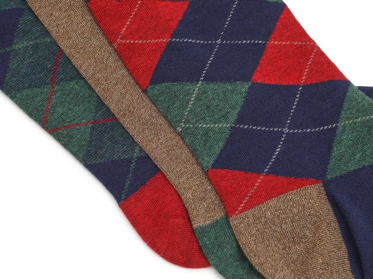 Holiday Plaid Men's Crew Socks - 3 Pack