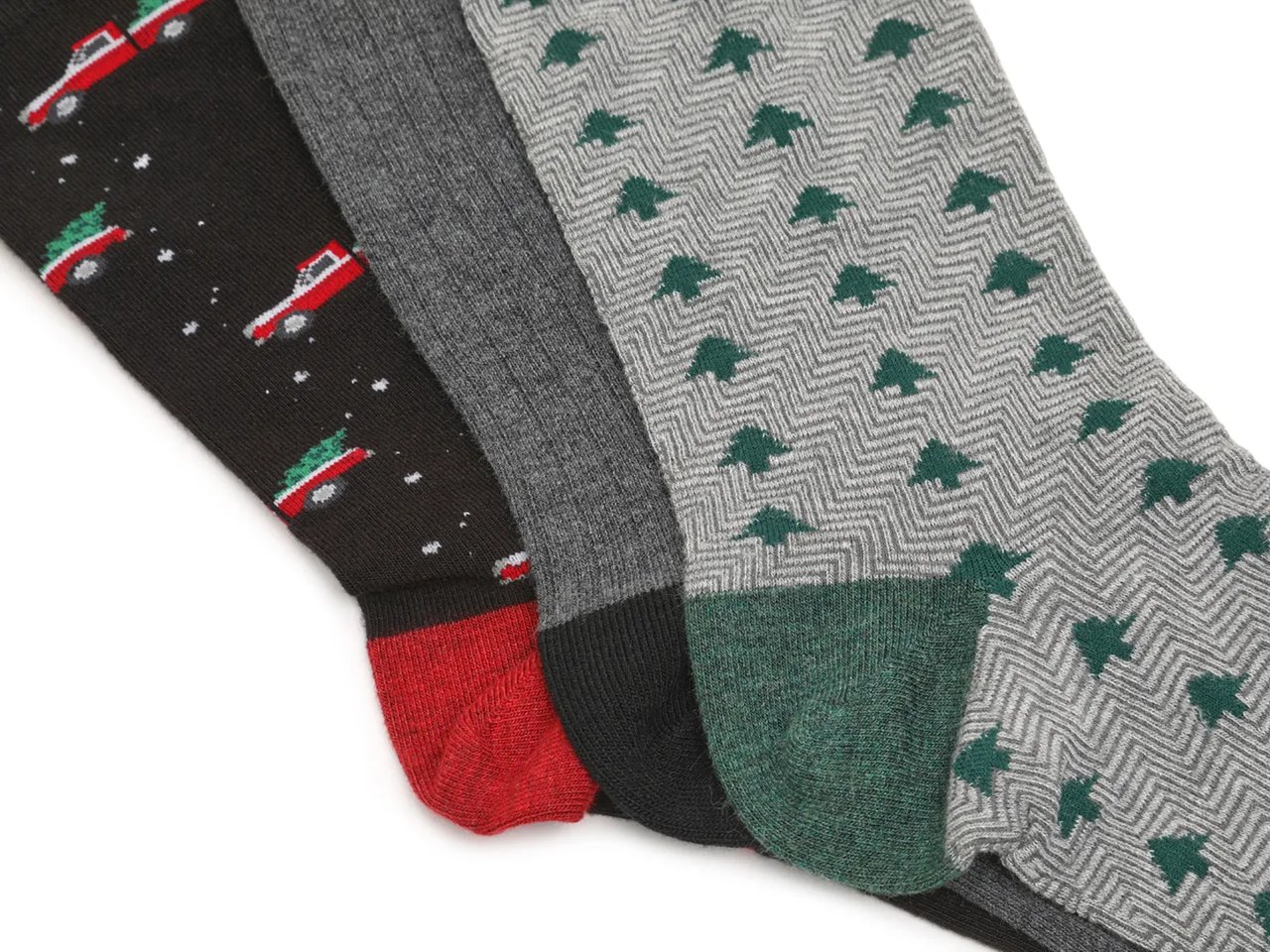 Holiday Truck Men's Crew Socks - 3 Pack