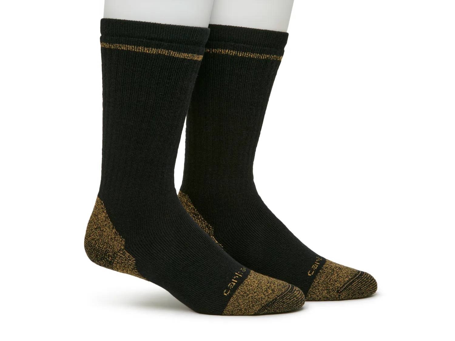 Cotton Blend Men's Work Crew Socks - 2 Pack