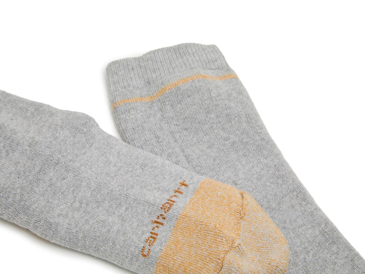 Cotton Blend Men's Work Crew Socks - 2 Pack