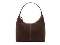 Structured Hobo Bag Dark Brown view