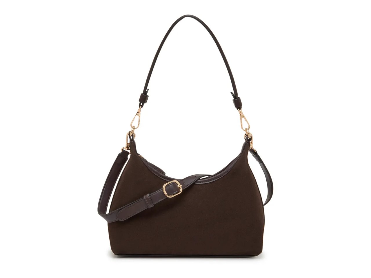 Faux Suede Shoulder Bag