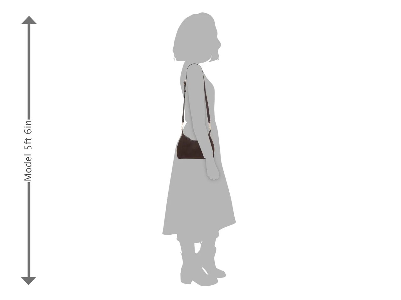 Faux Suede Shoulder Bag