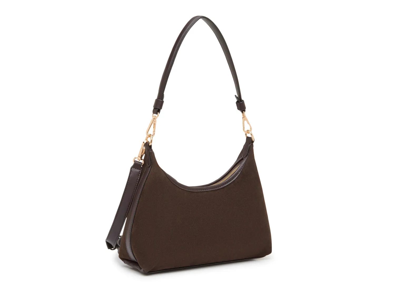 Faux Suede Shoulder Bag