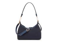 Faux Suede Shoulder Bag Navy view