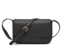 Pebbled Rectangle Crossbody Black view