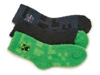 Minecraft Cozy Kids' Crew Socks - 3 Pack Multicolor view