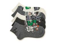 Minecarft  Kids' Quarter Ankle Socks - 5 Pack Multicolor view