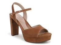 Marigold Platform Sandal Chestnut Suede view