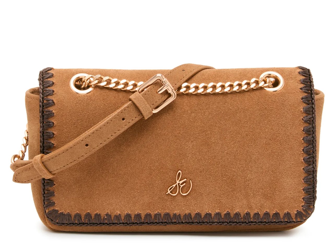 Convertible Flap Suede Crossbody
