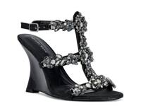 Porceline Wedge Sandal Black view