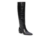 Ellington Boot Black Croc Print Leather view