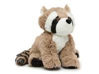 Raccoon Warming Stuffed Animal Grey view