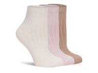 Powder Rib Women's Ankle Socks - 3 Pack Multicolor view