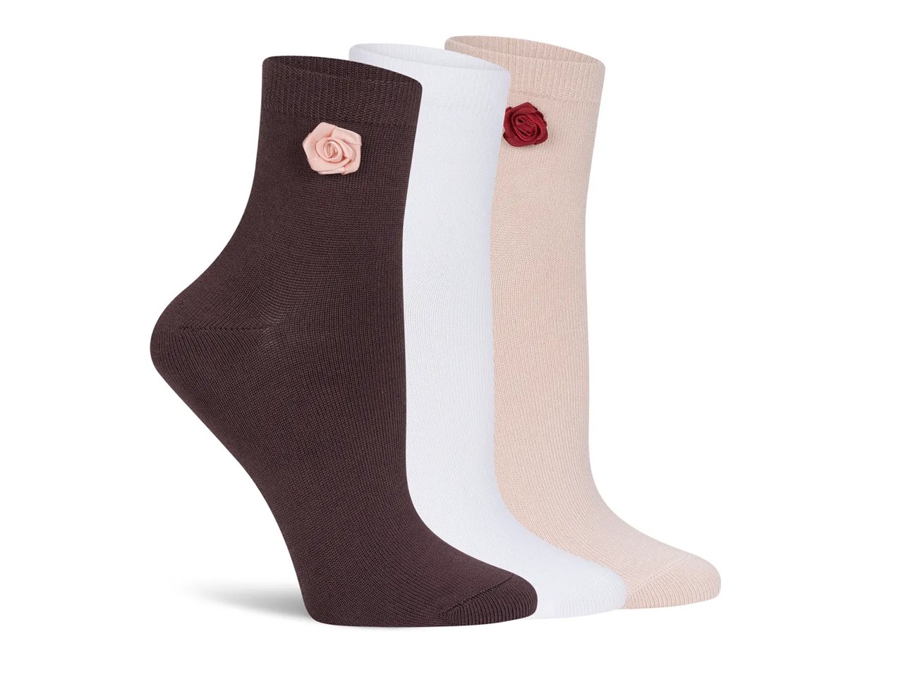 Powder Rosy Women's Quarter Socks - 3 Pack
