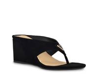Marchon Wedge Sandal Black Suede view