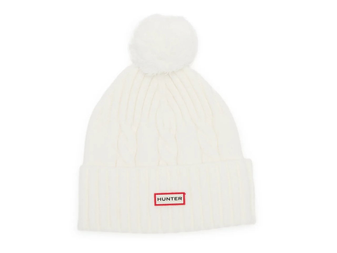 Cable Knit Pom Beanie