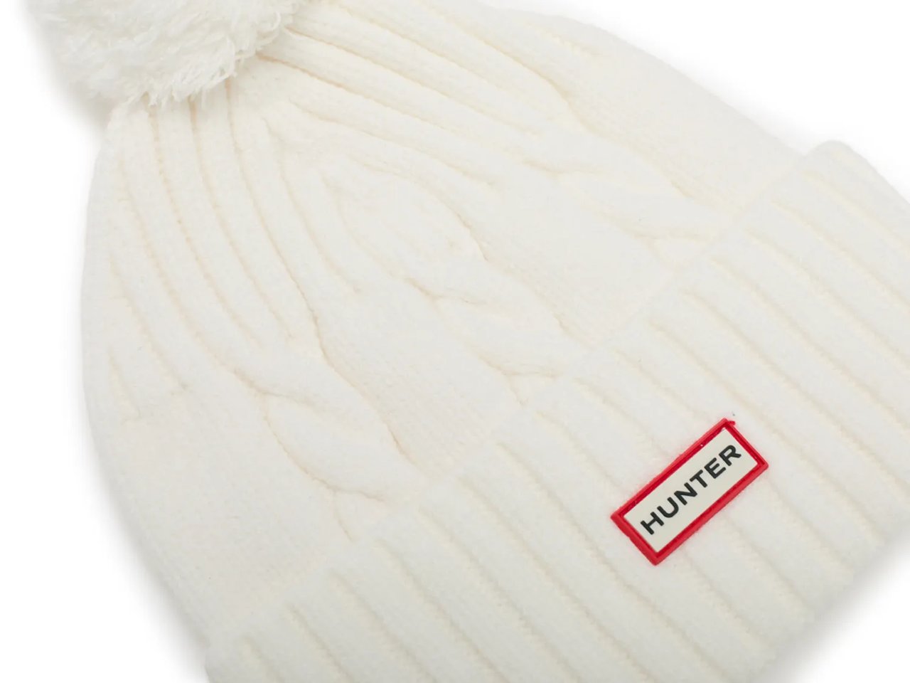 Cable Knit Pom Beanie