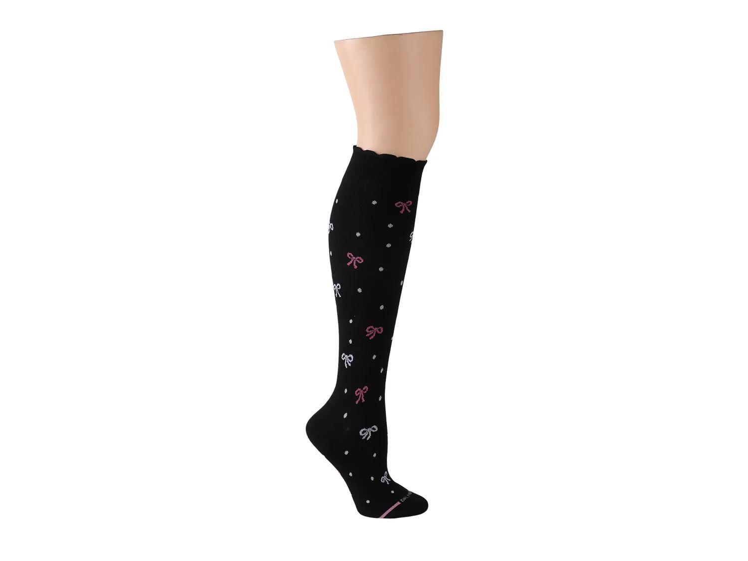 Bow Dot Women's Compression Knee Socks