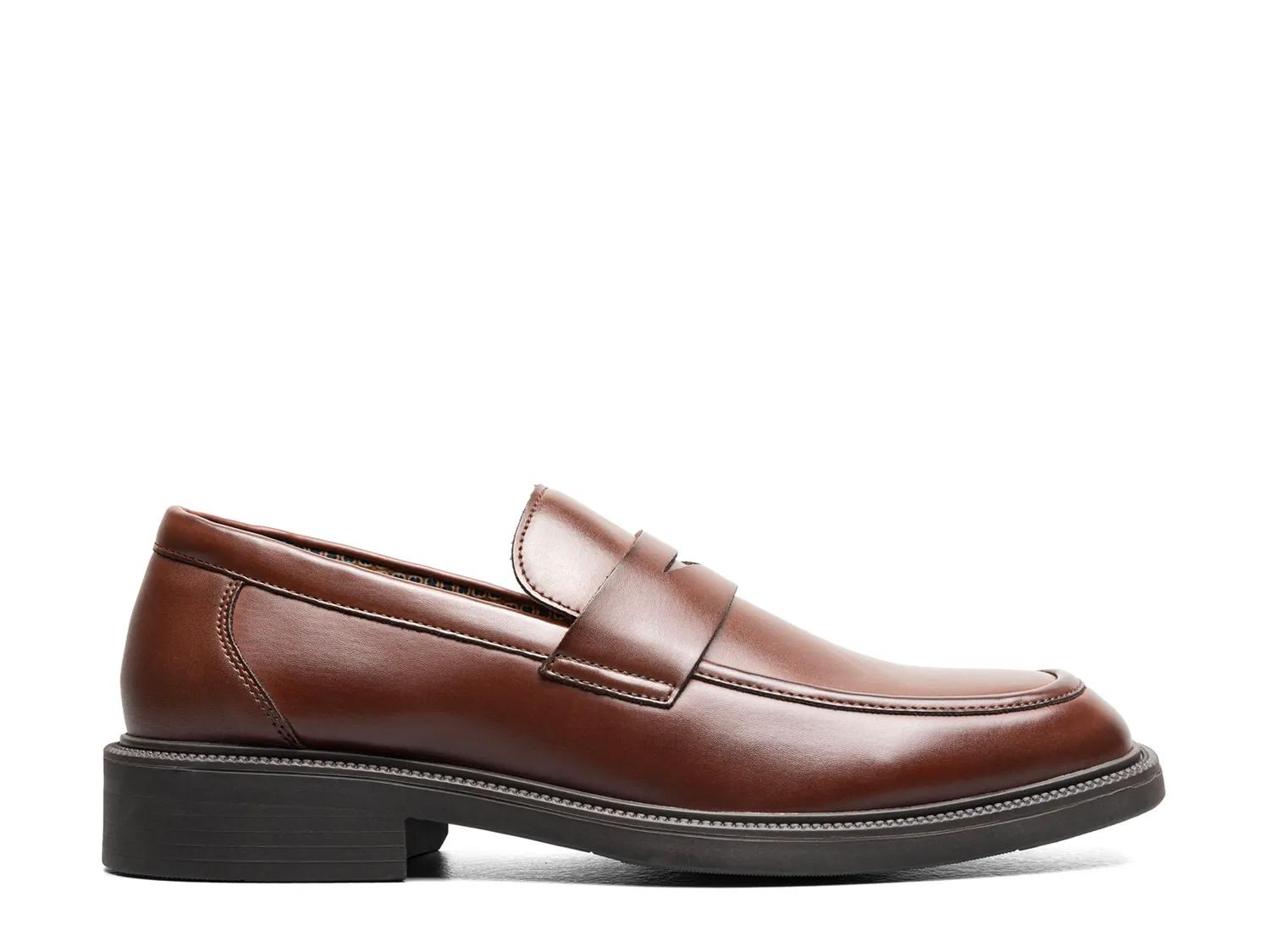 Stacy Adams Shoes Everett Moc Toe Penny Slip On Brown Size 12 — photo 2