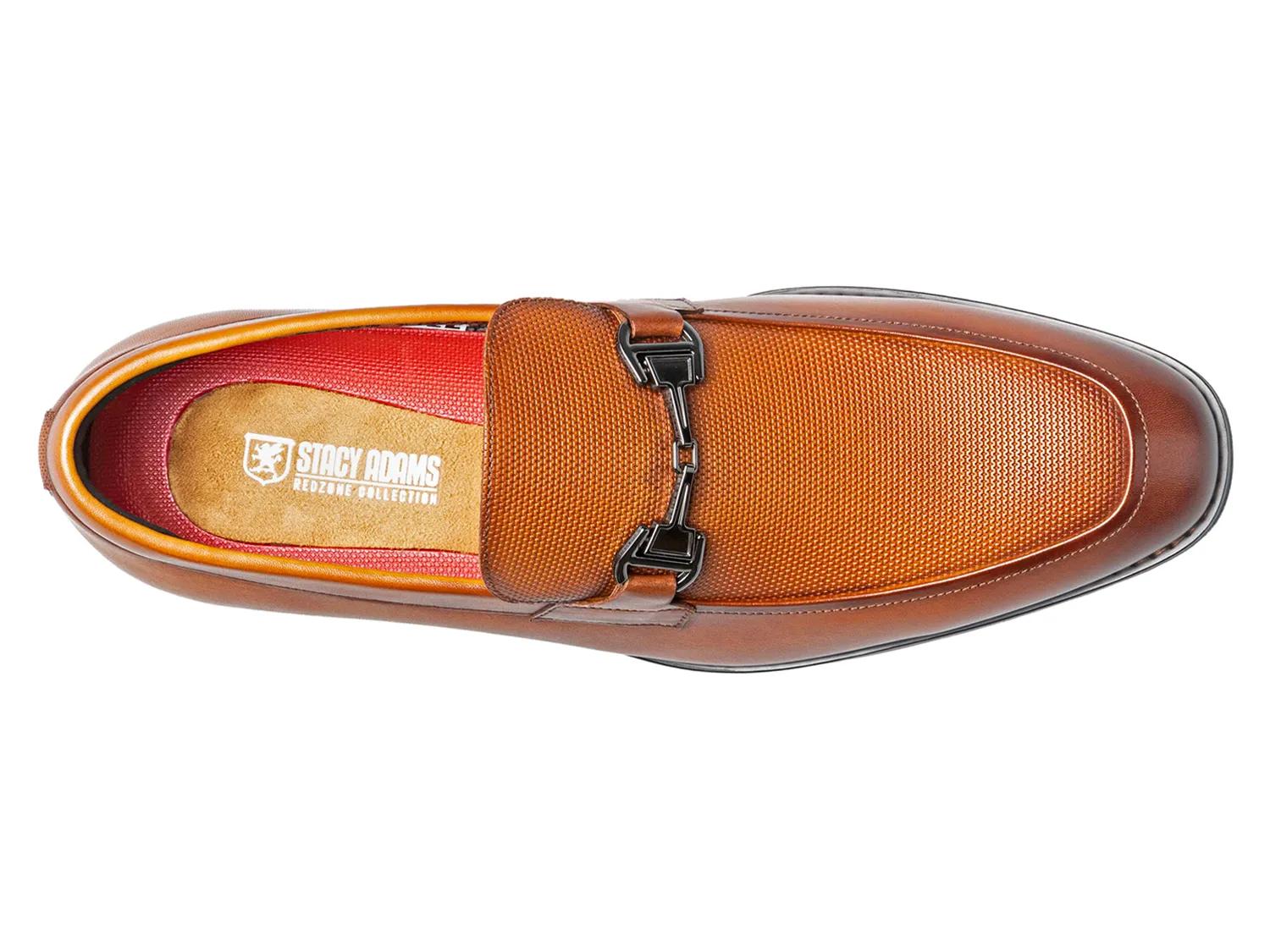 Stacy Adams Shoes Lawton Moc Toe Bit Slip On Cognac Size 7.5 — photo 2