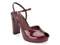 Elanna Platform Pump Dark Red Patent Synthetic view