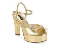Nessle Platform Sandal Gold Metallic view