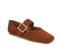 Oakes Mary Jane Flat Light Brown Suede view