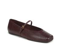 Oriel Mary Jane Flat Burgundy Snake Print view