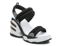 Cosmos Wedge Sandal Black/White/Silver view