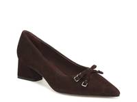 Racer Pump Dark Brown Suede view