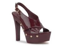 Caulira Platform Sandal Red view