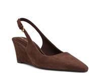 Cookie Wedge Pump Chocolate Suede view