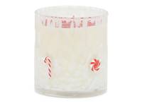 Candy Cane Candle White view