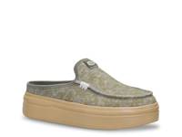 Austin Lift Classic Platform Loafer - Women's Green Camo view