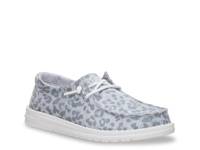 Wendy Slip-On - Women's Light Grey Leopard Print view