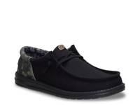Wally Funk Distressed Skulls Slip-On - Men's Black view