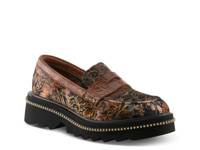 Altona-Vivi Platform Penny Loafer Brown view