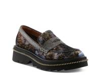 Altona-Vivi Platform Penny Loafer Navy view