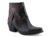 Butterfly Kisses Foldover Bootie Black view