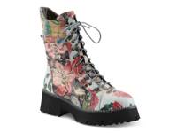 Ferociti Platform Bootie Off White/Multicolor Floral view
