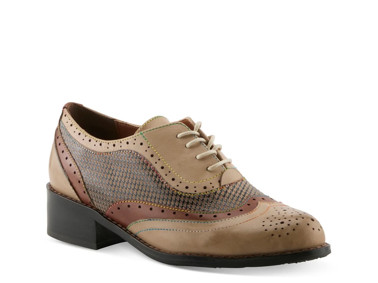 Tap Dancer Check Wingtip Oxford
