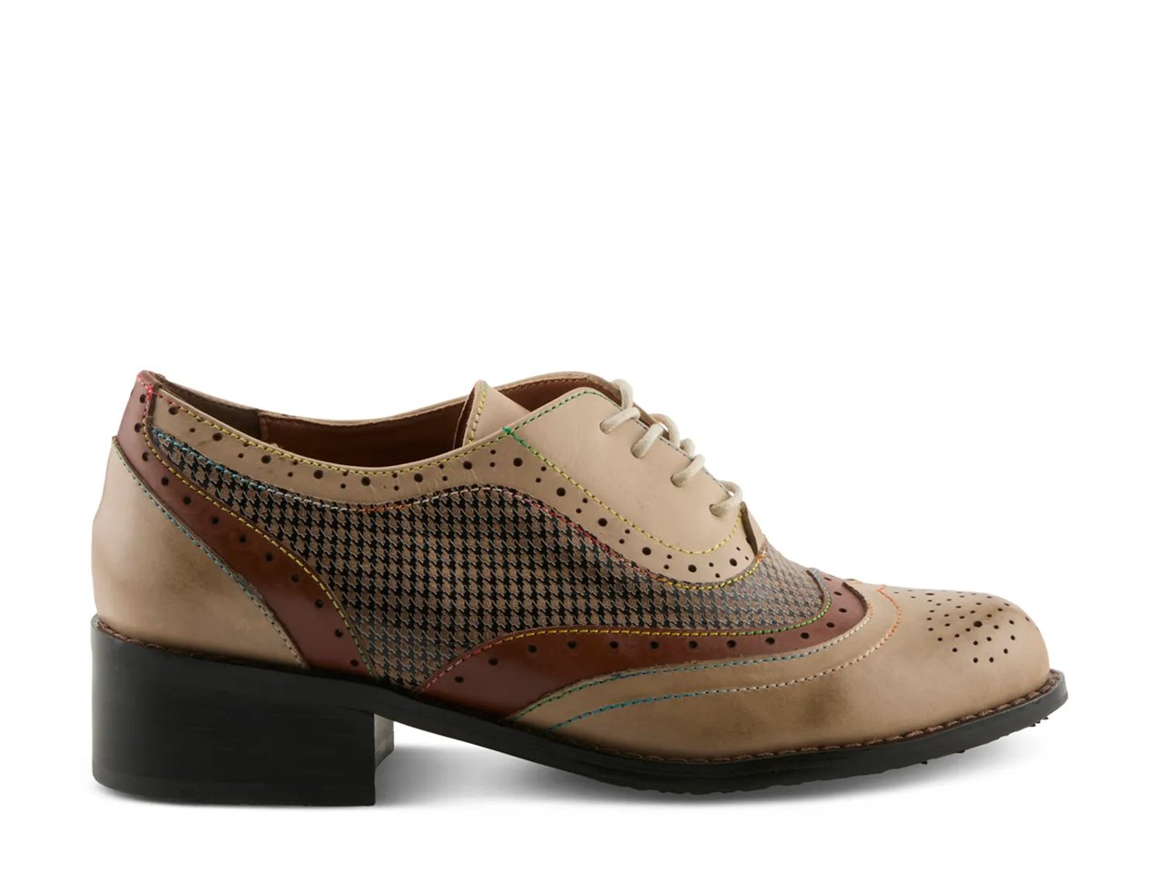 Tap Dancer Check Wingtip Oxford