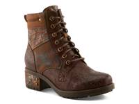 White Fish Bootie Brown view