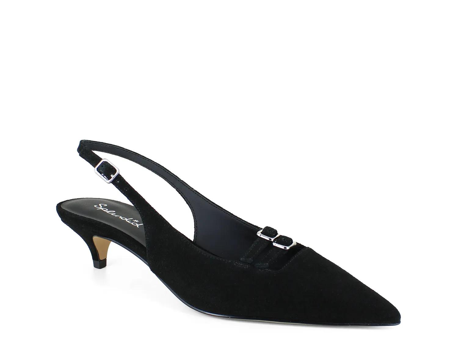 Splendid Vivi Pump | Women's | Black | Size 6 | Pumps | Kitten | Slingback