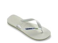 Brasil Logo Flip Flop - Women's White view