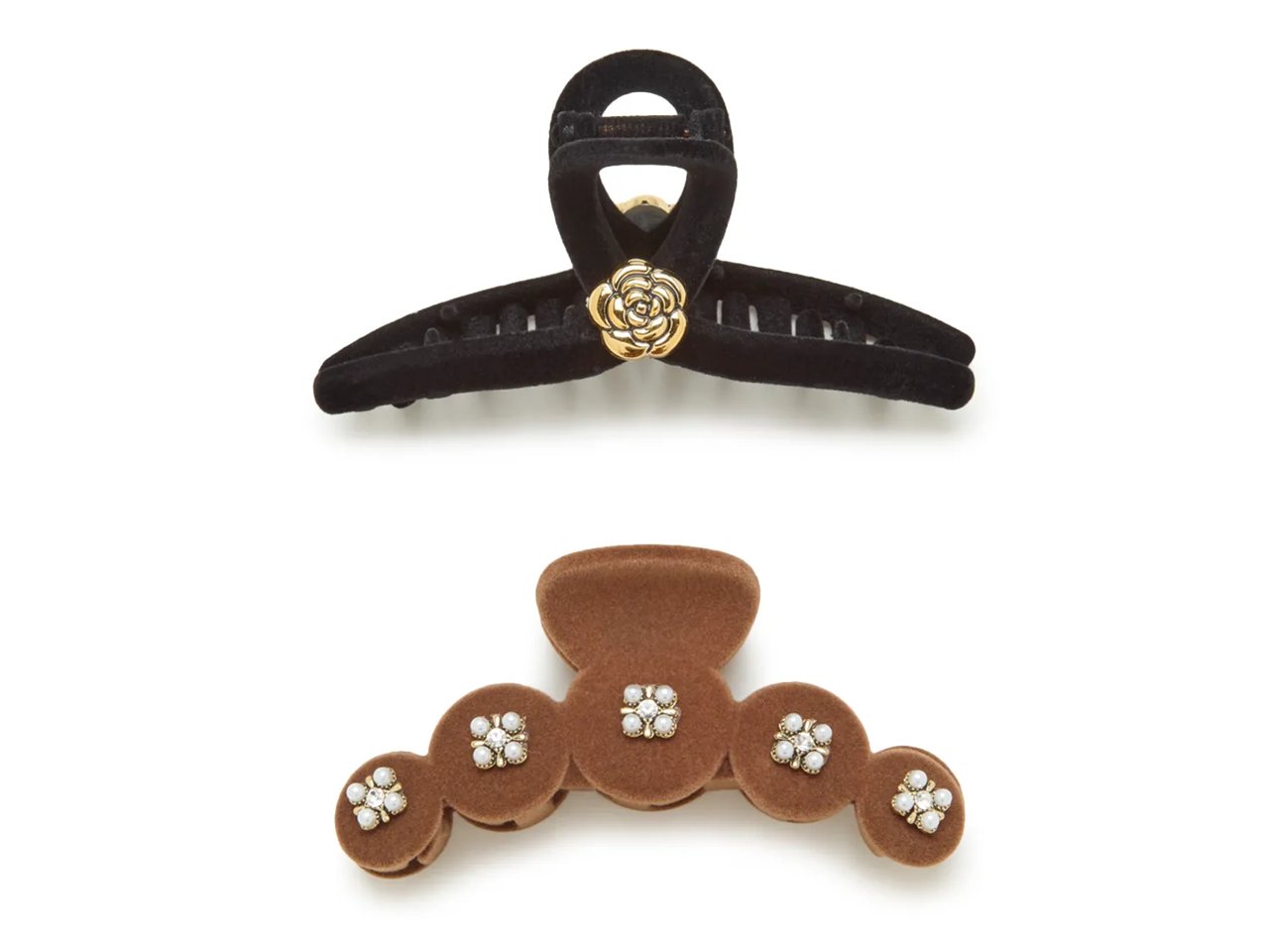Embellished Claw Hair Clip Set - 2 Pack