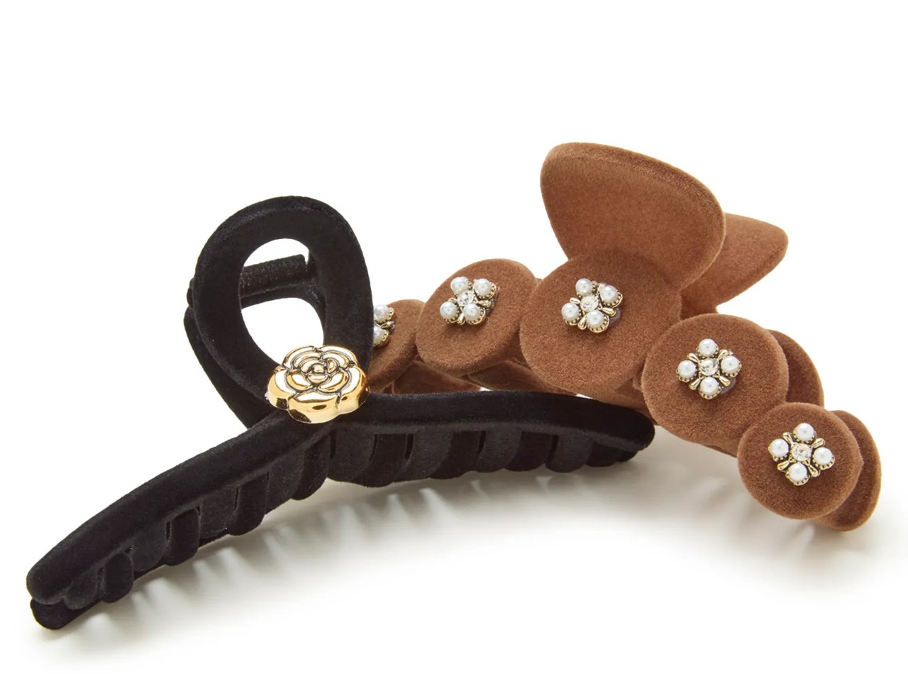 Embellished Claw Hair Clip Set - 2 Pack