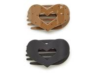 Heart Claw Clip Set - 2 Pack Multicolor view